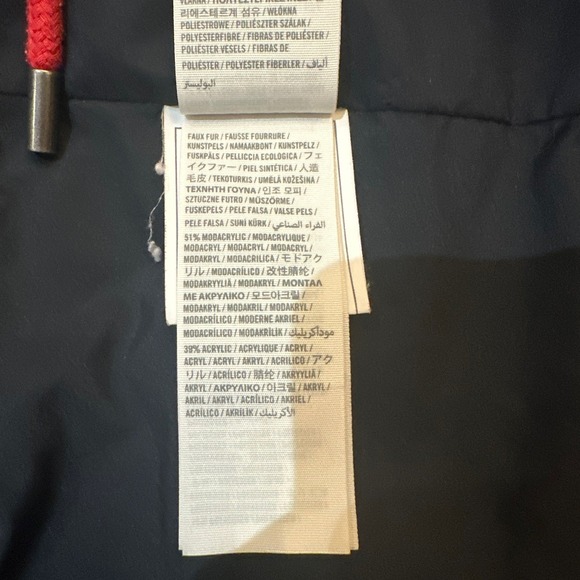 Abercrombie Fitch Coat Y2K Faux Fur Hood Toggle Winter Parka Jacket Large EUC - Picture 5 of 10